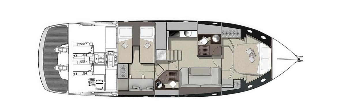 Аренда моторной яхты Cranchi M44 в Италии